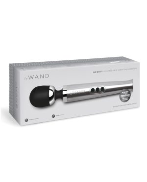 Le Wand Die Cast Rechargeable Massager – Silver by Le Wand product image