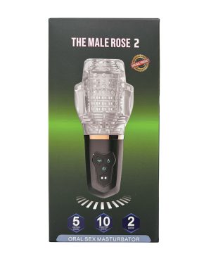 The Male Rose 2 Sucking & Vibrating Blow Job Sucker – Black by The Male Rose product image