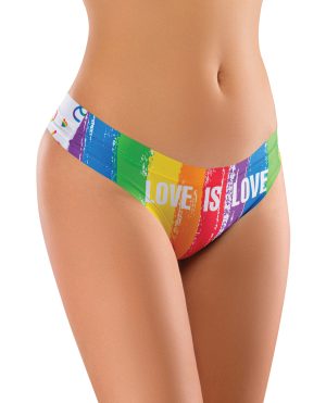 Mememe Pride Love Is Printed Thong XL by Mememe product image