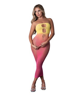 Seamless Sleeveless Gown – Sunset Ombre O/S by Exposed product image