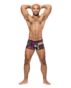 Galactic Sheer Poly Spandex Mini Short Multi Color LG by Male Power product image