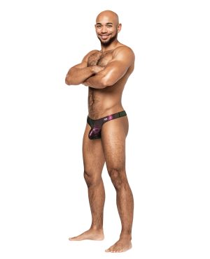 Hocus Pocus Stretch Poly Spandex Uplift Bong Thong Purple S/M by Male Power product image