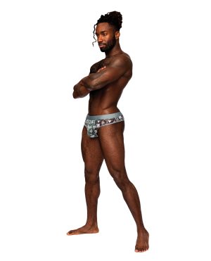 Sheer Prints Mesh Poly Spandex Thong Optical S/M by Male Power product image