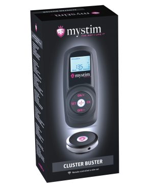 Mystim Cluster Buster Wireless eStim Starter Kit – Black by Mystim product image
