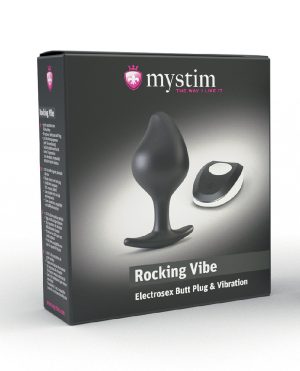 Mystim Rocking VIbe Silicone Buttplug Small – Black by Mystim product image
