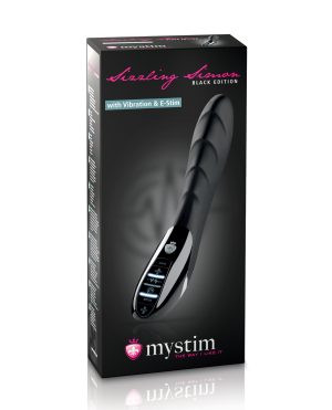 Mystim Sizzling Simon eStim Vibrator Black Edition – Black by Mystim product image