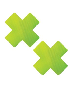 Neva Nude Chameleon Color Changing X Factor Pasties – Green/Yellow by Neva Nude product image