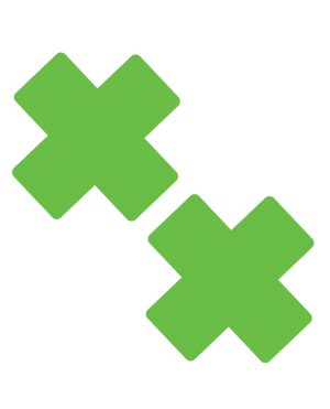 Neva Nude Temperature Reactive X Factor Pasties – Neon Green by Neva Nude product image