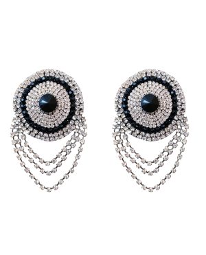 Neva Nude Burlesque La Vie Boheme Jewel Reusable Silicone Pasties – Crystal O/S by Neva Nude product image