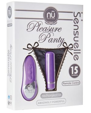 Nu Sensuelle Pleasure Panty Bullet w/Remote Control 15 Function – Purple by Nu Sensuelle product image