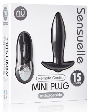 Nu Sensuelle Remote Control Rechargeable Mini Plug – Black by Nu Sensuelle product image