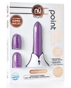 Nu Sensuelle Point Plus Rechargeable Bullet – Purple by Nu Sensuelle product image