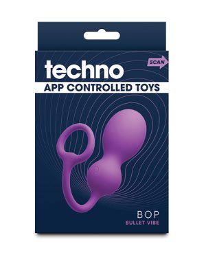Techno Bop Butt Plug w/Cock Ring – Violet by Techno product image