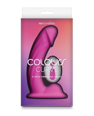 Colours Curve Vibrating 6″ Dildo – Pink by Colours product image