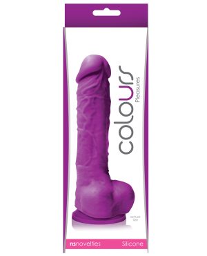 Colours Pleasures 5″ Dildo w/Suction Cup – Purple by Colours product image