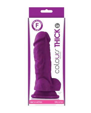 Colours Pleasures Thick 5″ Dildo – Purple by Colours product image