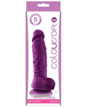ColourSoft 5″ Silicone Soft Dildo – Purple by ColourSoft product image