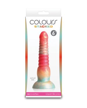 Colours Stacked 6″ Dildo – Red/Gold by Colours product image
