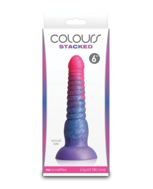Colours Stacked 6″ Dildo – Pink/Blue by Colours product image