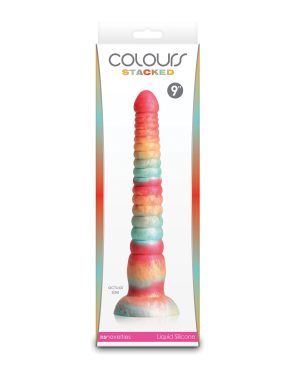 Colours Stacked 9″ Dildo – Red/Gold by Colours product image