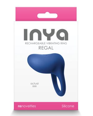INYA Regal Rechargeable Vibrating Ring – Blue by Inya product image