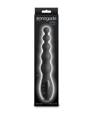 Renegade Virtua Digital Beaded Anal Vibrator – Black by Renegade product image