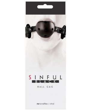 Sinful Ball Gag – Black by Sinful product image
