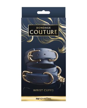 Bondage Couture Vinyl Wrist Cuff – Blue by Bondage Couture product image