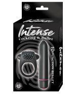 Intense Cockring & Bullet – Black by Intense product image