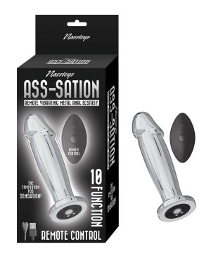 Ass-sation Remote Vibrating Metal Anal Ecstasy – Silver by Nasstoys product image