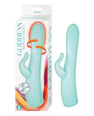 Goddess Heat-up & Rotating Vibrator – Aqua by Goddess product image
