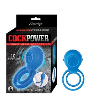 Cockpower Ultimate Vibrating Cock Ring – Blue by Nasstoys product image