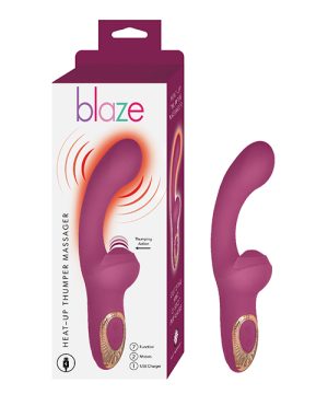 Blaze Heat Up Thumper Massager – Eggplant by Blaze product image
