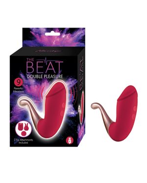 The Beat Double Pleasure G-Spot Vibrator – Red by Nasstoys product image