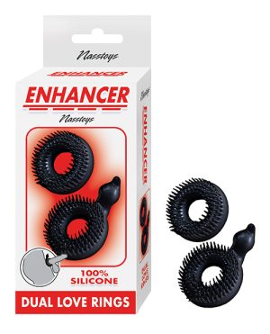 Enhancer Dual Love Rings - Black