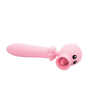 Natalie’s Toy Box Lick n’ Stick Clit Flicker & G-Spot Vibe – Pink by Like A Kitten product image