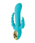 Natalie’s Toy Box Mighty Magic Clit, G-Spot & Anal Vibrator – Aqua by Like A Kitten product image