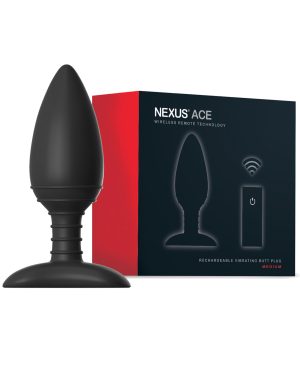 Nexus Ace Remote Control Butt Plug Medium – Black by Nexus product image
