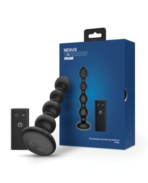 Nexus Tornado Probe Rotating & Vibrating Butt Plug – Black by Nexus product image