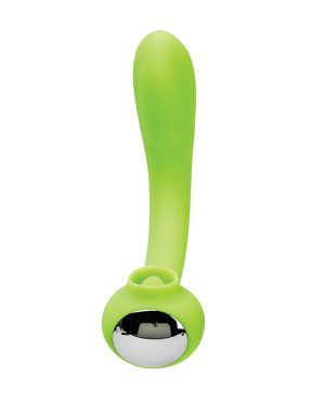 Space Lunar Licker Bendable Clitoral & G-Spot Vibe – Neon Green by Space product image
