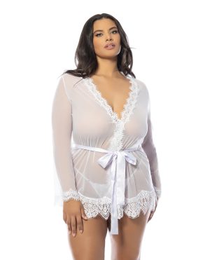 Provence Short Robe – White 1X/2X by Oh La La Cheri product image