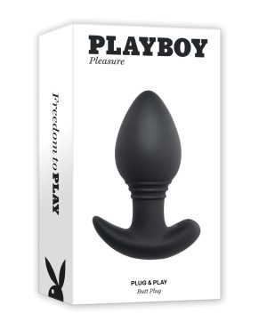 Playboy Pleasure Plug & Play Butt Plug – Navy by Playboy product image