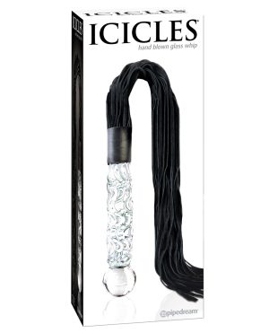 Icicles No. 38 Hand Blown Glass Handled Whip – Clear by Icicles product image
