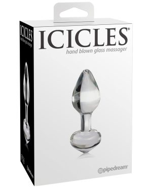 Icicles No. 44 Hand Blown Glass Butt Plug – Clear by Icicles product image