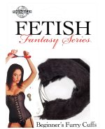 PD3800-23 Fetish Fantasy Series Beginner’s Furry Cuffs – Black by Fetish Fantasy Series product image