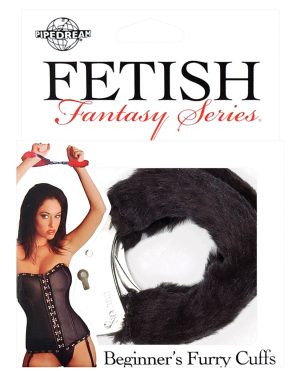 Fetish Fantasy Series Beginner’s Furry Cuffs – Black by Fetish Fantasy Series product image