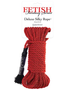 Fetish Fantasy Series Deluxe Silk Rope – Red by Fetish Fantasy Series product image
