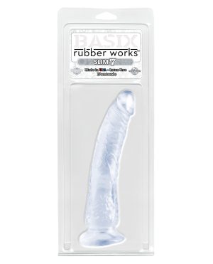 Basix Rubber Works 7″ Slim Dong – Clear by Basix Rubber Works product image