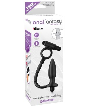 Anal Fantasy Collection Ass Kicker w/Cockring – Black by Anal Fantasy Collection product image