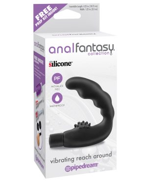 Anal Fantasy Collection Vibrating Reach Around – Black by Anal Fantasy Collection product image